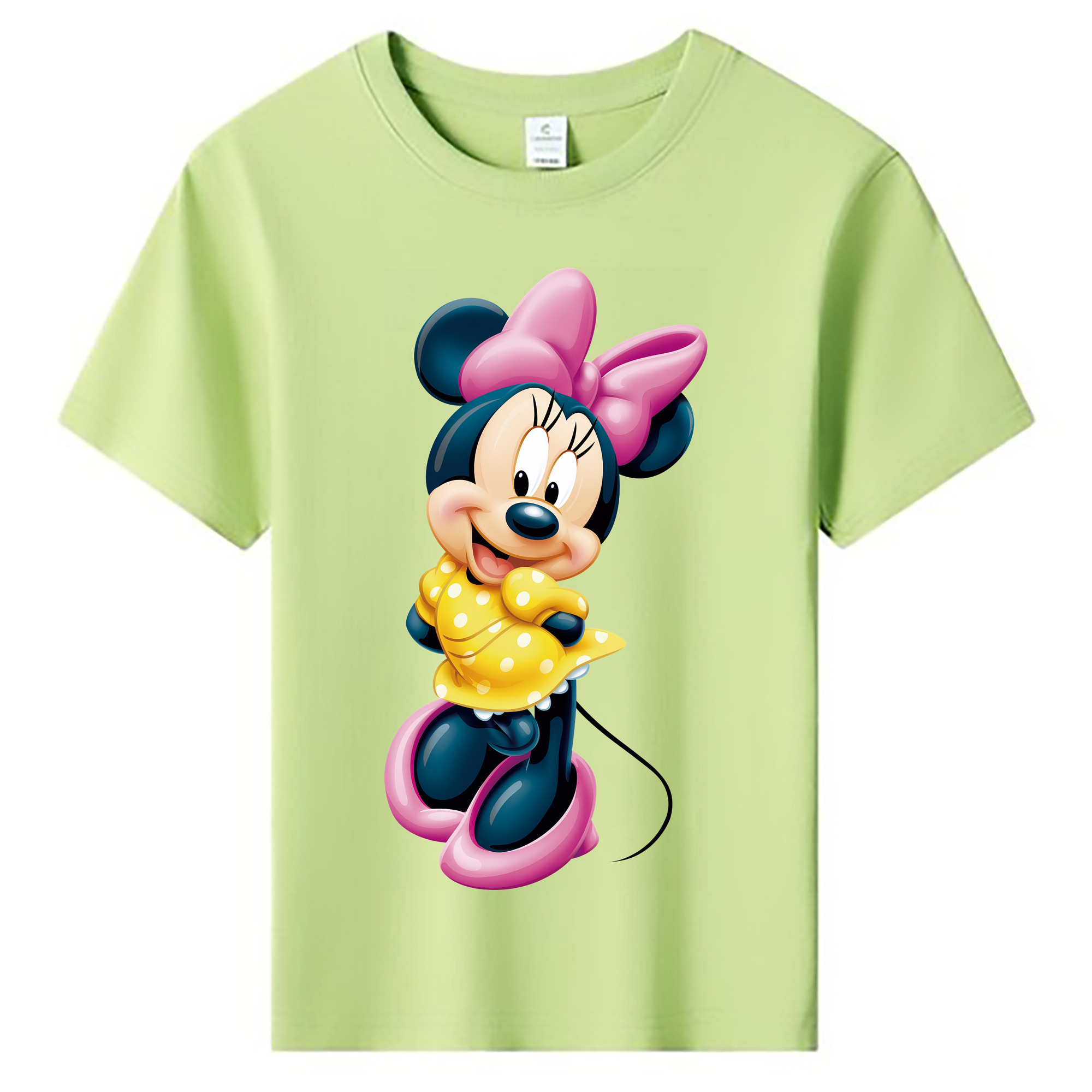（画像用） ミッキーマウス Mickey Mouse 綿100％キッズTシャツ（フロントプリント）